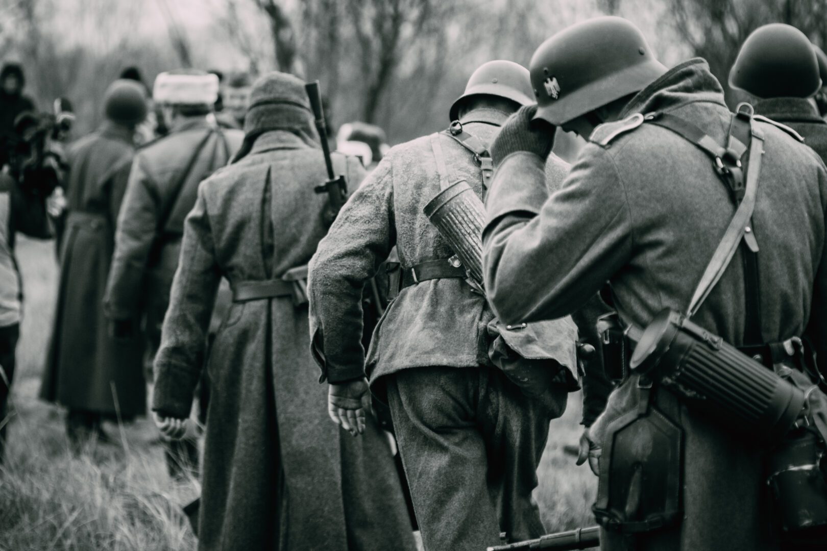 The captured soldiers of Germany go for the Red Army