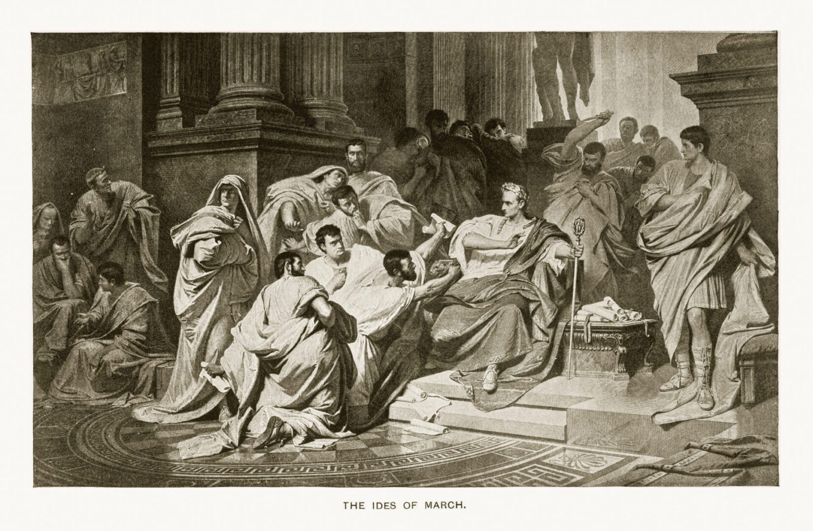 Julius Caesar, The Ides of March Engraving
